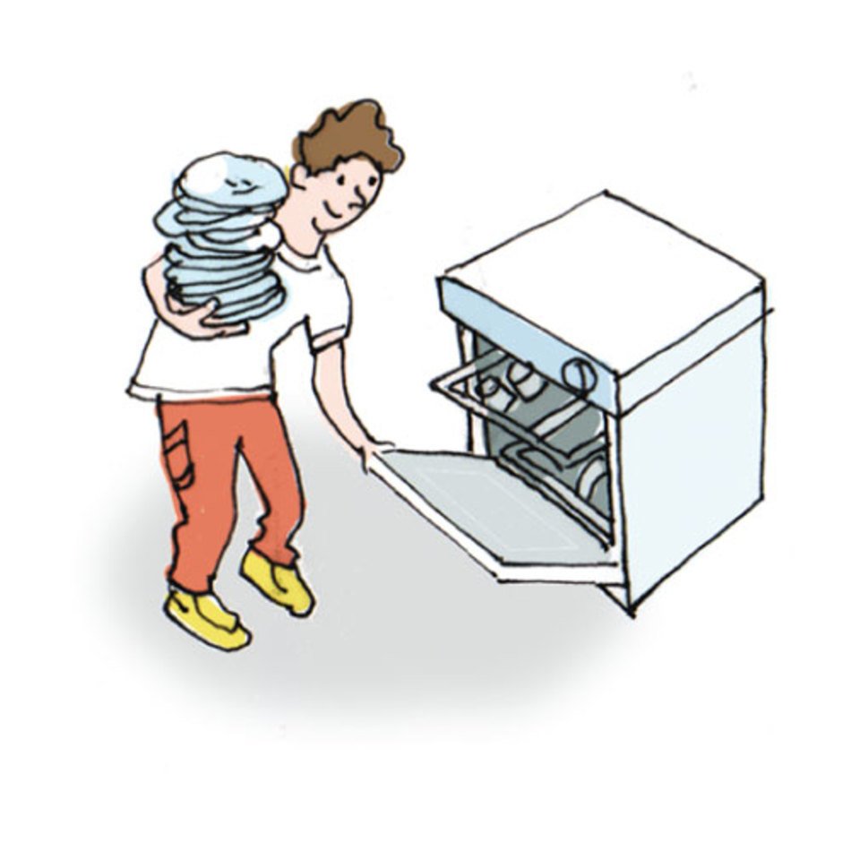 Load Dishwasher Clip Art