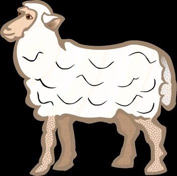 Sheep Coloured By Frankes Line Art