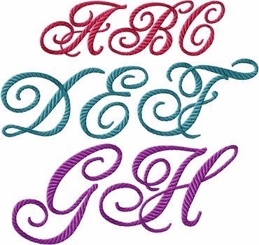 Alphabet Embroidery Designs