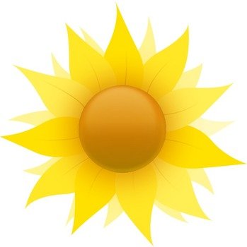 Graphic Sun Clip Art N2