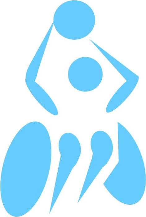 Basketball Wheelchair as a pictogram