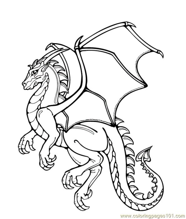 Printable Dragon Coloring Pages