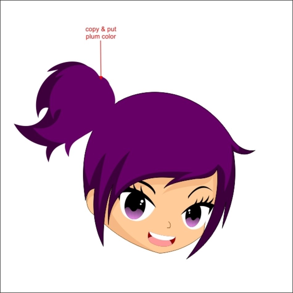 How To Draw Cartoon Girl With Ponytail