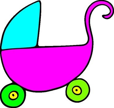 Baby Stroller Clip Art N12