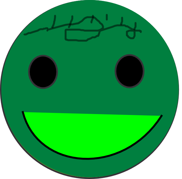 Green Smiley Face Clip Art N10 free image download