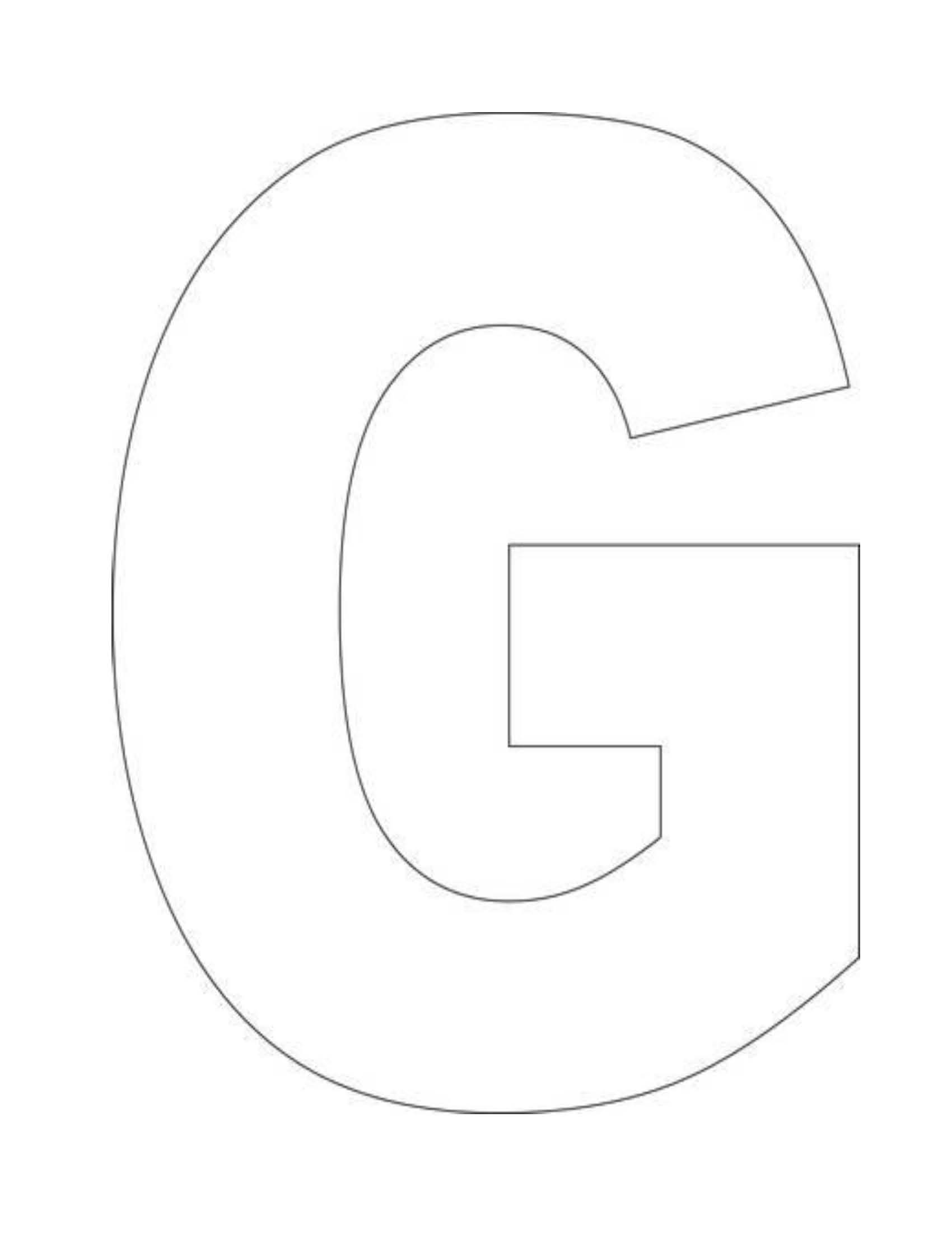 Alphabet Letter G drawing free image download