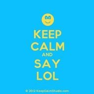 "Keep Calm And Say LOL" clipart