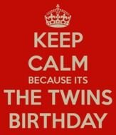 Keep Calm Twin Birthday