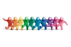 color Team Work people drawing