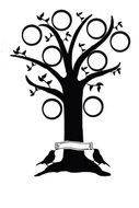 Family Tree with bird drawing