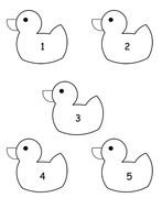 ducks with numbers as illustration