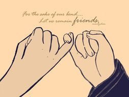 Pinky Promise as a graphic illustration