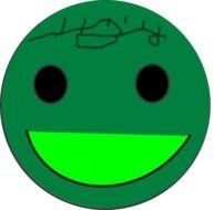 Green Smiley Face Clip Art N10