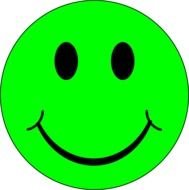 Green Smiley Face Clip Art N11