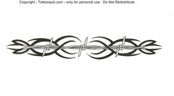 Barb Wire Tattoo Designs For Men