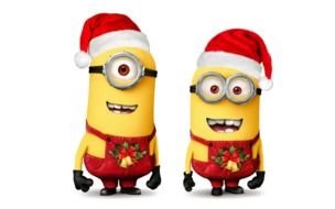 santa Minions drawing