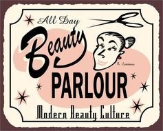 Vintage Beauty Salon Signs