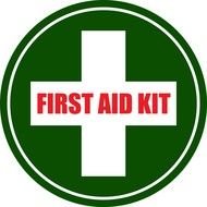 First Aid Kit Sign drawing