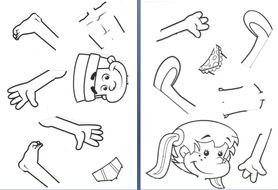 Preschool Body Parts Clip Art N2