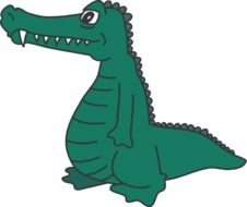 Alligator Clip Art N39