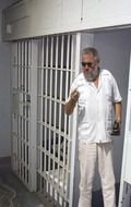Clip art of jailed man