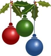 Free Clip Art Christmas Decorations drawing