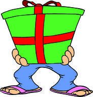 Christmas With Presents Cartoon