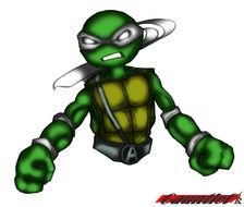 TMNT April As A Turtle drawing