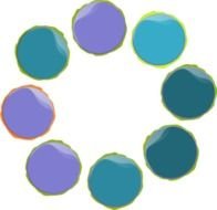 Abstract Circles Clip Art N3