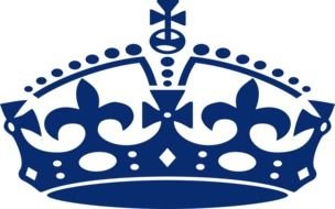 Blue Crown Clip Art drawing