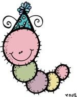 Clip art of colorful Caterpillar