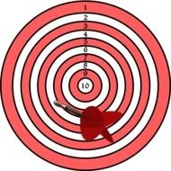 Clipart of Dart Board