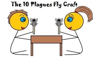 10 Ten Plagues Fly Crafts as the inscription in the picture