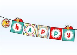 birthday flags with letters