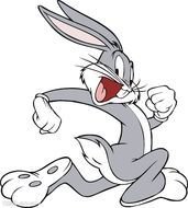 painted a running rabbit Bunny