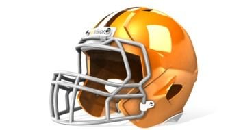 orange Revo Speed Football Helmet Drawing