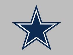 Dallas Cowboys blue Star drawing