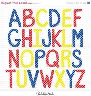 Alphabet Letters Clip Art Polka Dots