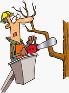 Tree Trimmer Clip Art drawing