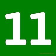Printable Number 11 N2