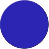 blue circle on a white background