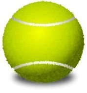 Green tennis ball clipart