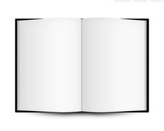 drawn open notebook