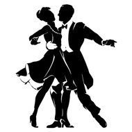 Ballroom Dancing Couple Clip Art