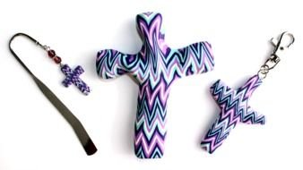 abstract crosses as decorations