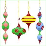 Christmas Tree Ornaments Clip Art N10
