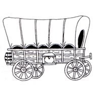Covered Wagon Drawing