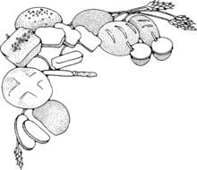 Food Corner Border Clip Art
