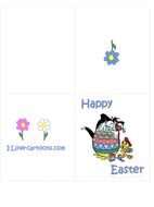 Printable Easter Cards drawing