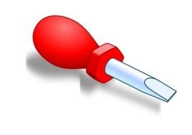 Screwdriver as a graphic illustration